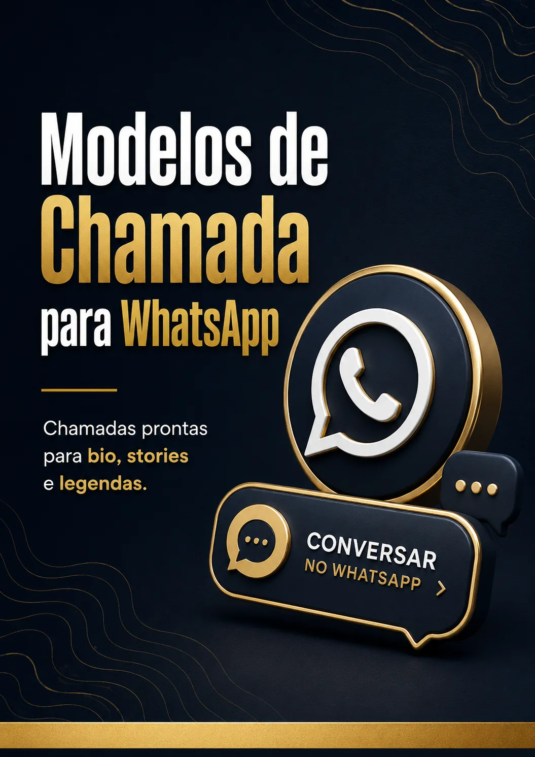 Capa do bônus Modelos de Chamada para WhatsApp